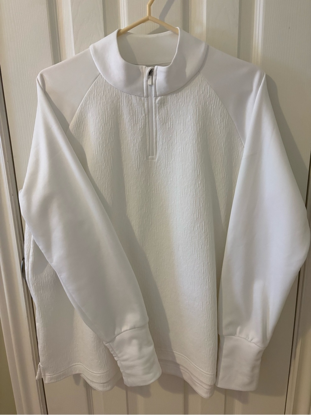 Nike White Women’s Zip-Up Sports Sweater